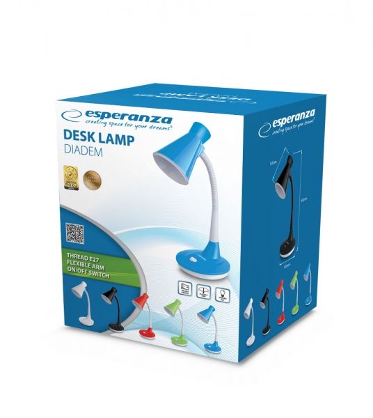 Esperanza ELD115W Deks Lamp E27 Diadem Green