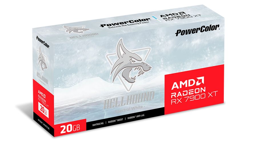 PowerColor RX7900 XT 20GB DDR6 Hellhound Spectral White OC