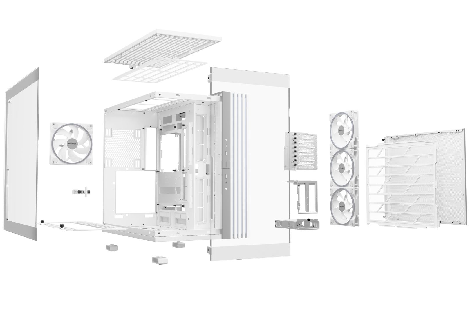 Be quiet! Light Base 900 DX Tempered Glass White