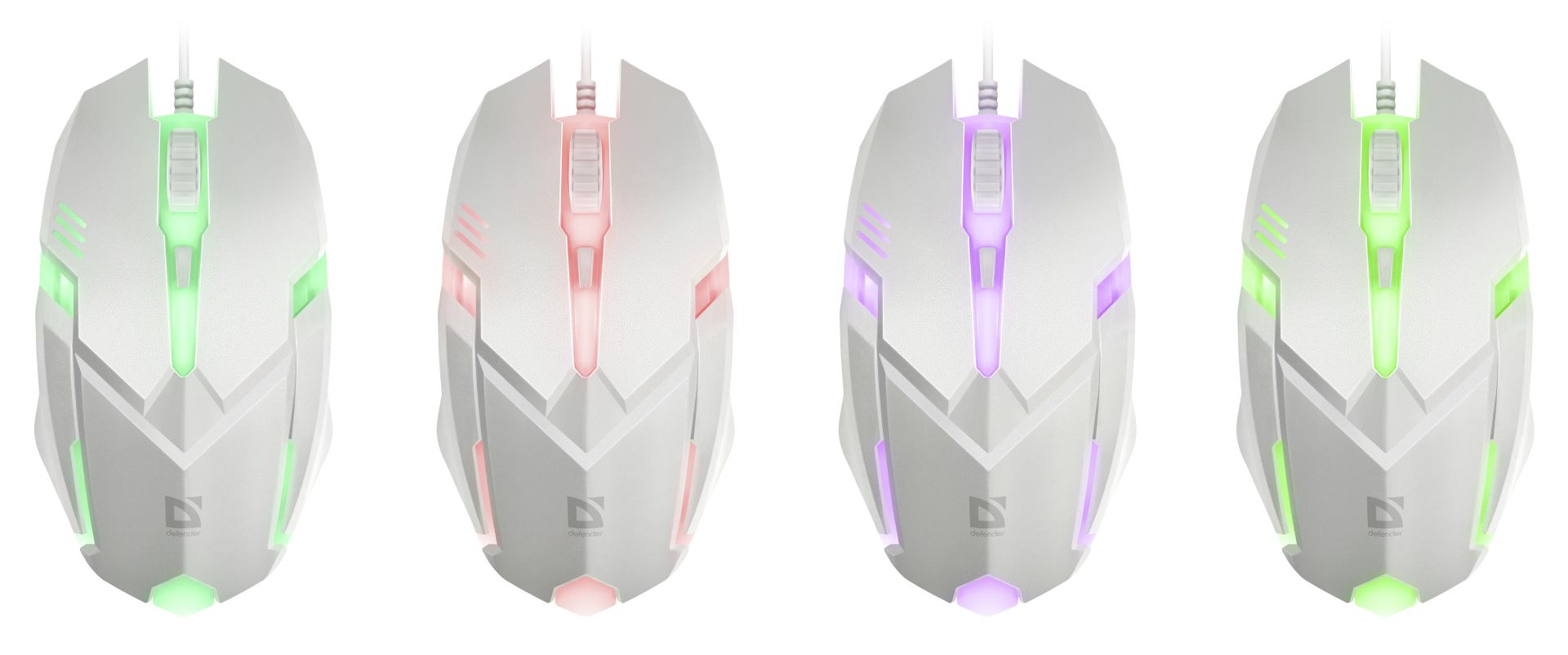 Defender MB-560L Cyber RGB Gaming Mouse White