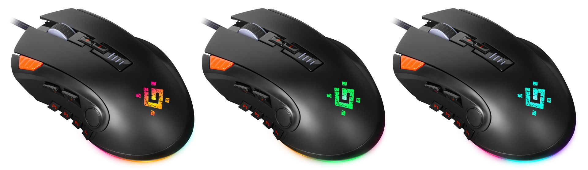 Defender GM-917 Oversider RGB Gaming Mouse Black