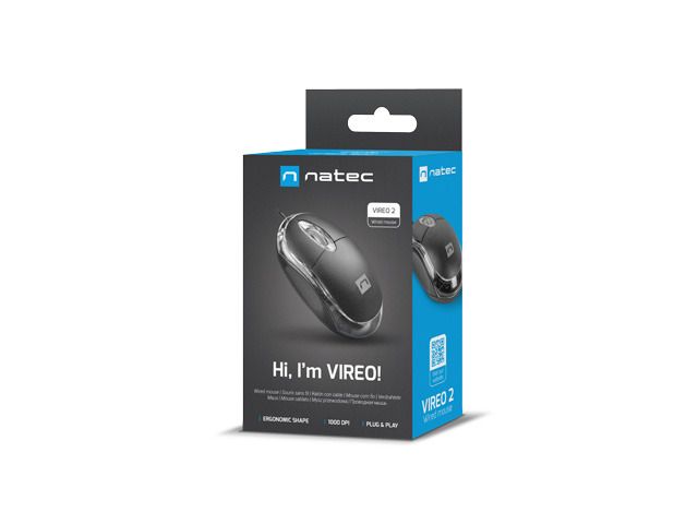 natec Vireo 2 Mouse Black