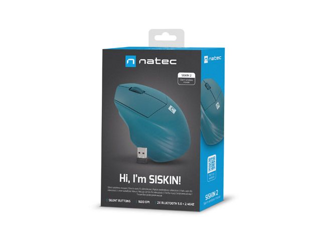 natec Siskin 2 Wireless Bluetooth Mouse Blue