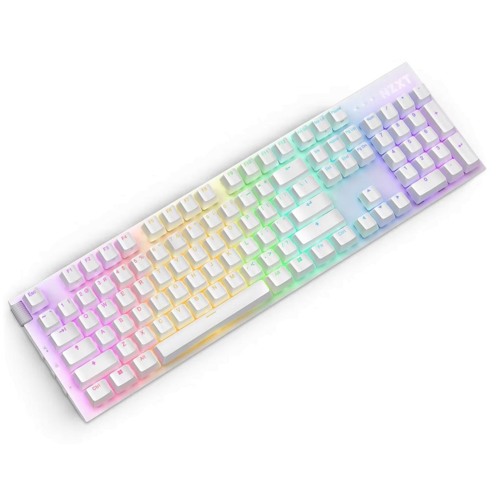 NZXT Function 2 Gaming Keyboard Matte White UK