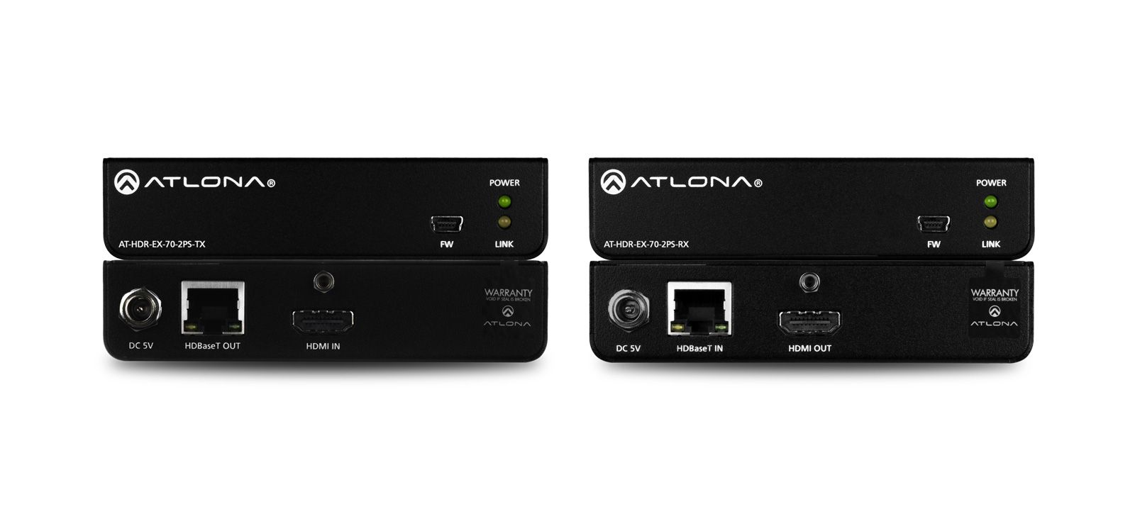 ATLONA AT-HDR-EX-70-2PS 4K HDR HDMI Over HDBaseT TX/RX Kit