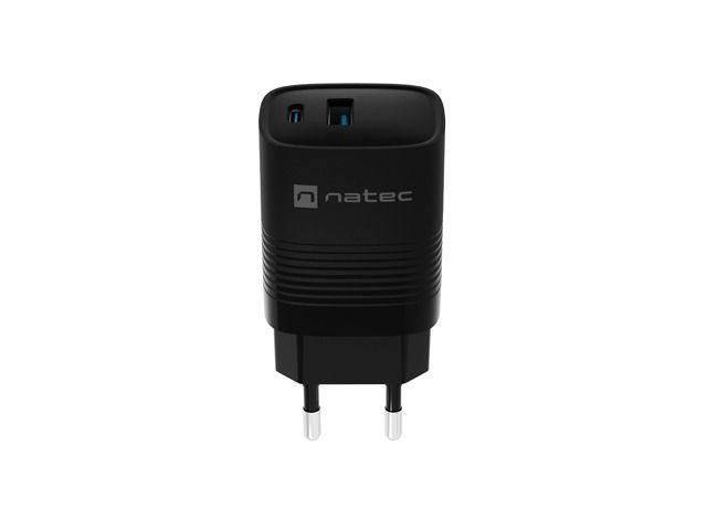 natec Ribera Gan Wall Charger Black