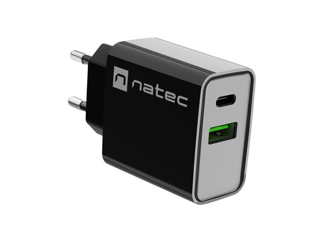 natec Ribera Wall Charger Black