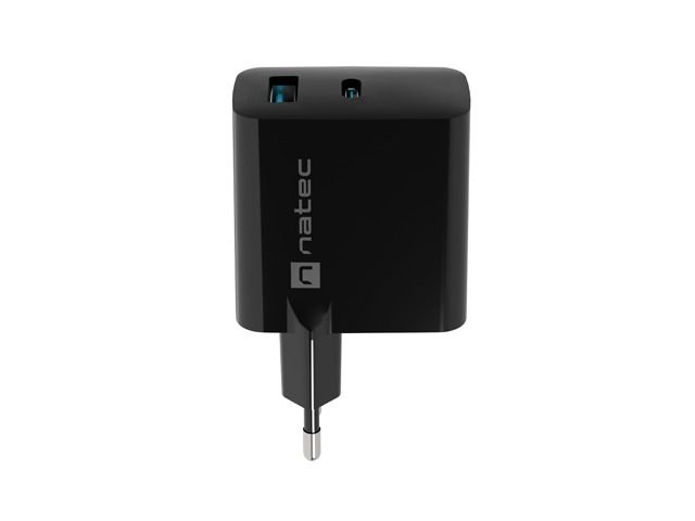 natec Ribera Gan Wall Charger Black