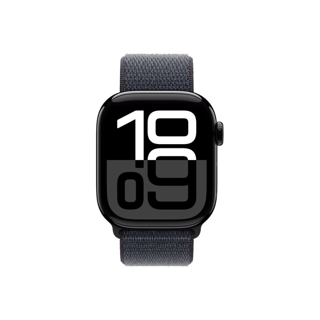 Apple Watch S10 GPS 42mm Jet Black Alu Case with Ink Sport Loop