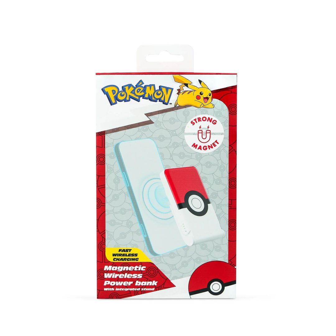 OTL Technologies Pokémon Pokéball  5000mAh Magnetic Wireless PowerBank Red