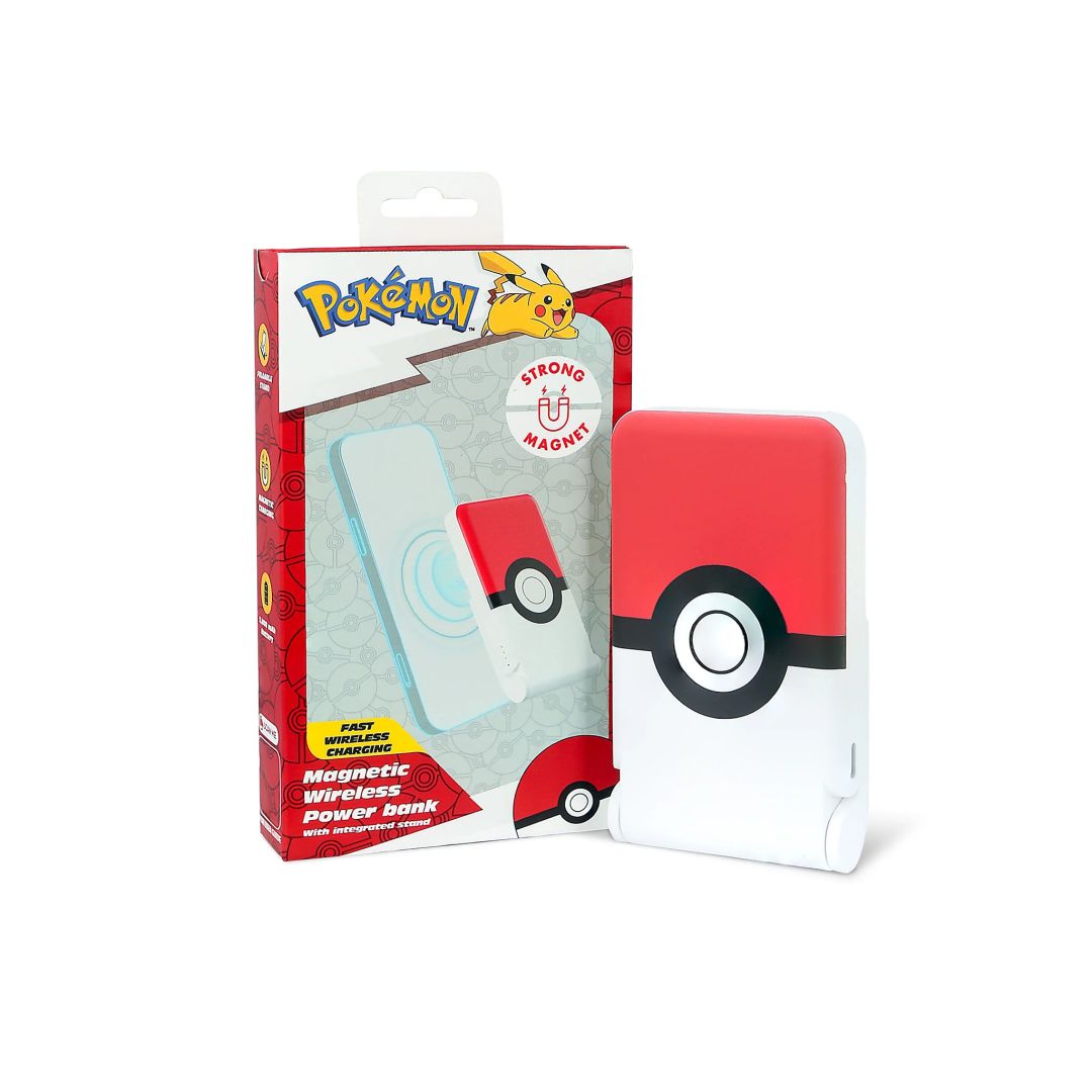 OTL Technologies Pokémon Pokéball  5000mAh Magnetic Wireless PowerBank Red