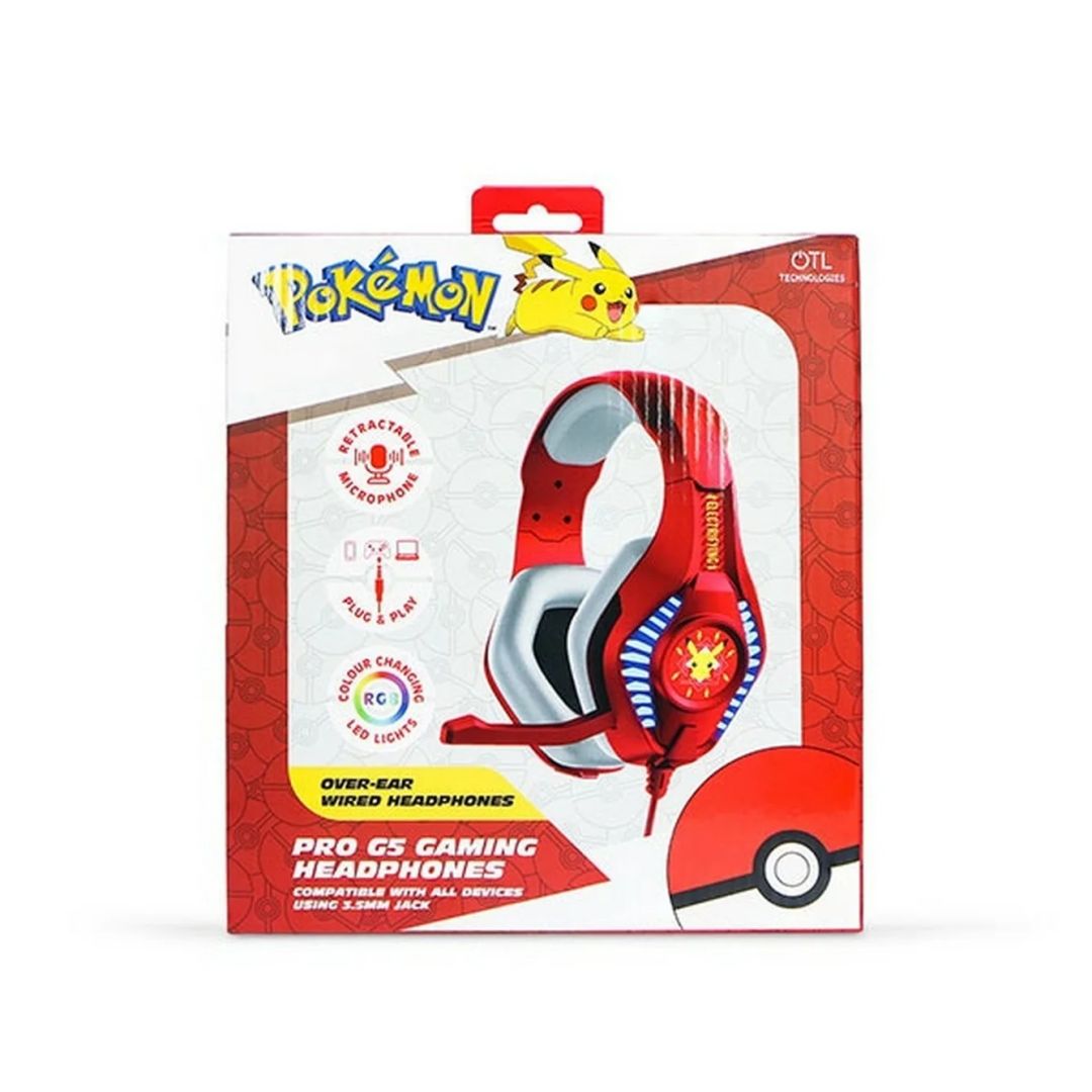 OTL Technologies Pokémon Electrifying Pro G5 Gaming Headset Red