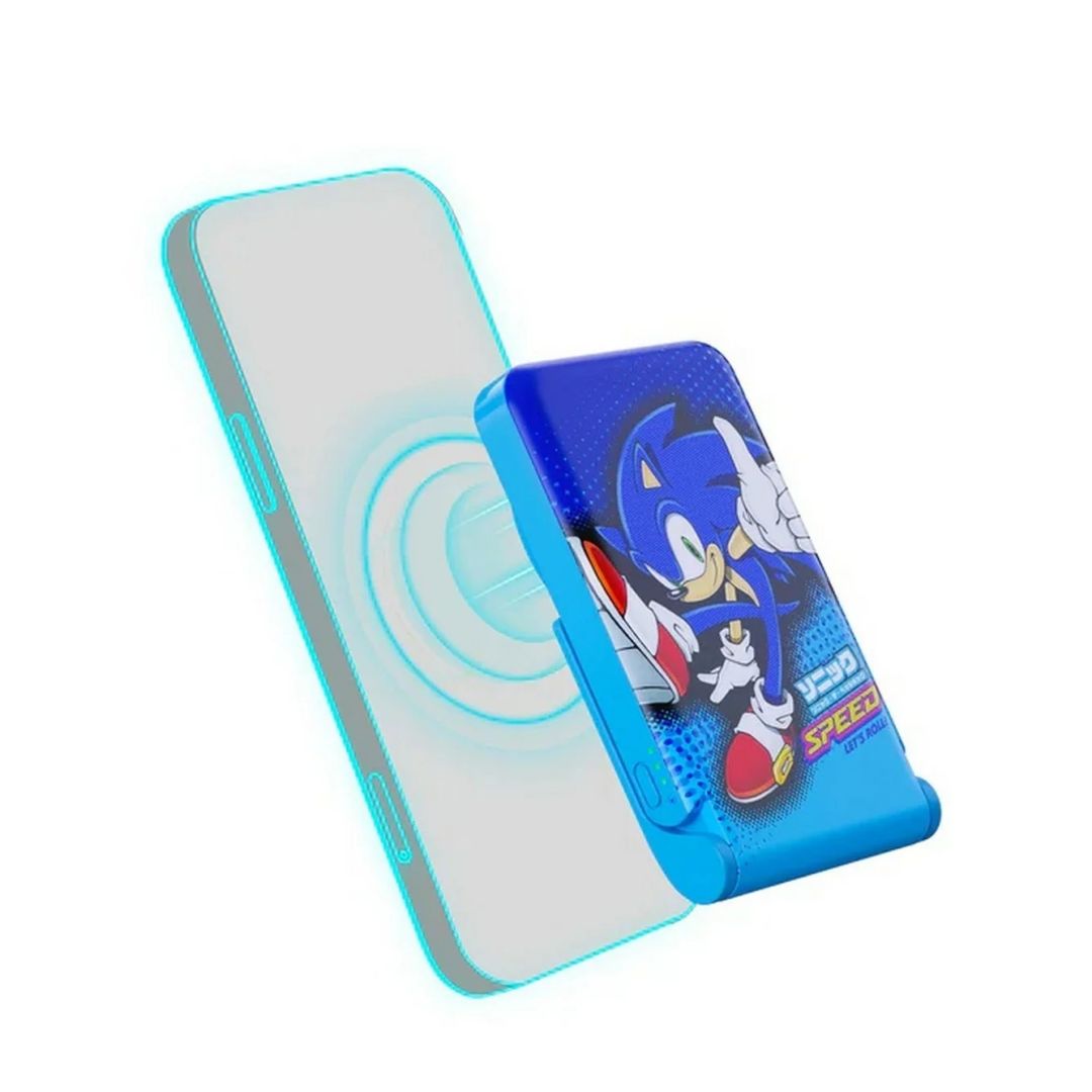 OTL Technologies Sonic The Hedgehog 5000mAh Magnetic Wireless PowerBank Blue