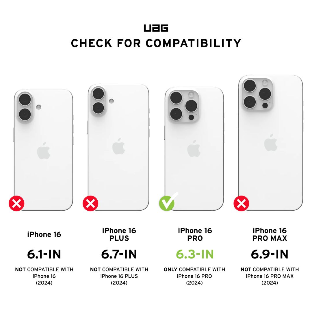 UAG Removable Privacy Eco iPhone 16 Pro Not Applicable