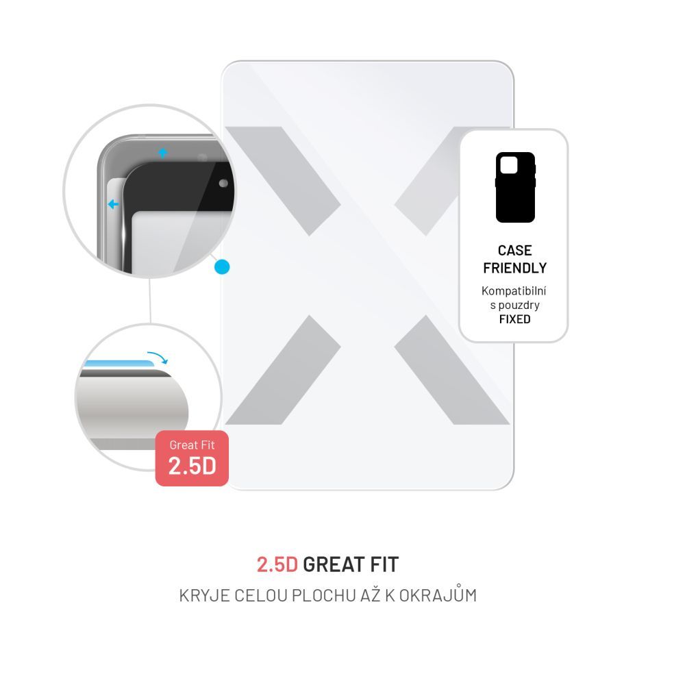 FIXED edzett üveg 2,5D kijezővédő Xiaomi Pad 6S Pro-hoz