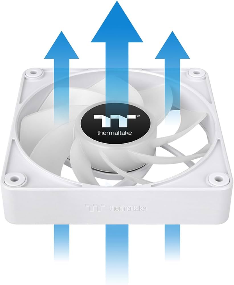 Thermaltake CT120 EX Reverse ARGB Sync PC Cooling Fan White (3-Fan Pack)