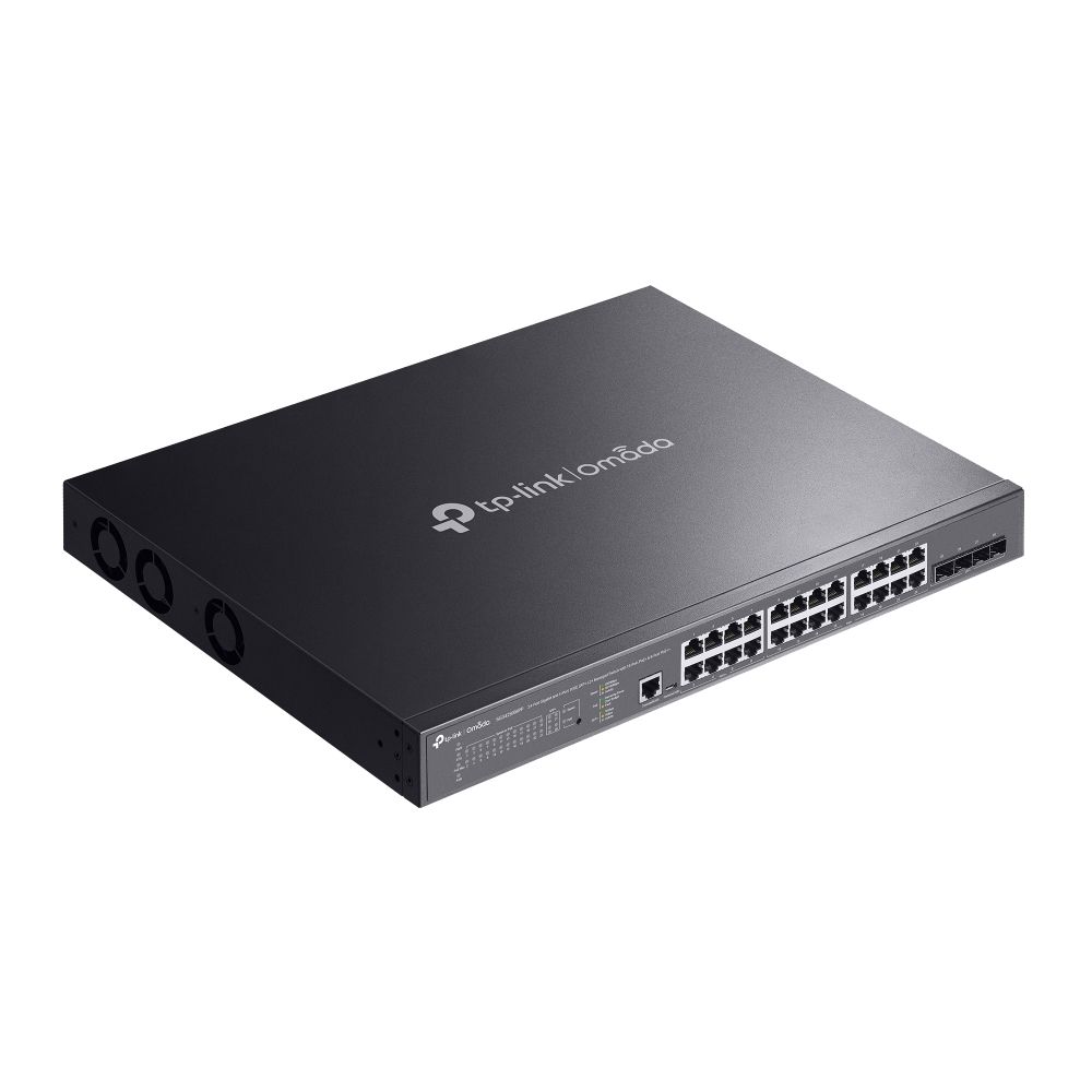 TP-Link SG3428XMPP Omada 24-Port Gigabit and 4-Port 10GE SFP+ L2+ Managed Switch with 16-Port PoE+ & 8-Port PoE++