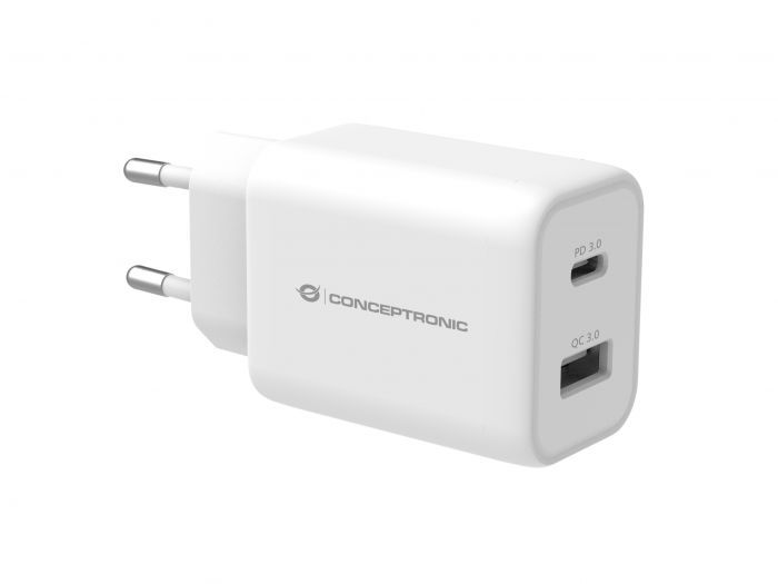 Conceptronic  ALTHEA11W 2-Port 33W USB Charger White