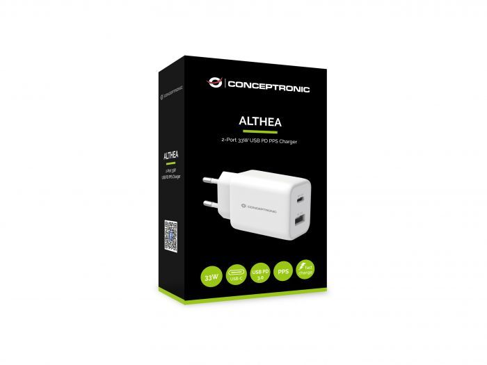 Conceptronic  ALTHEA11W 2-Port 33W USB Charger White