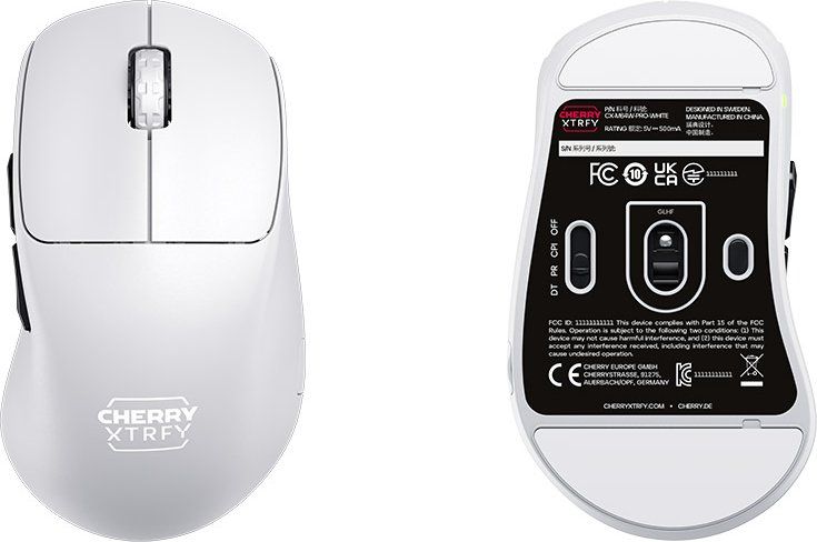 Cherry XTRFY M64 PRO 8K Wireless Mouse White