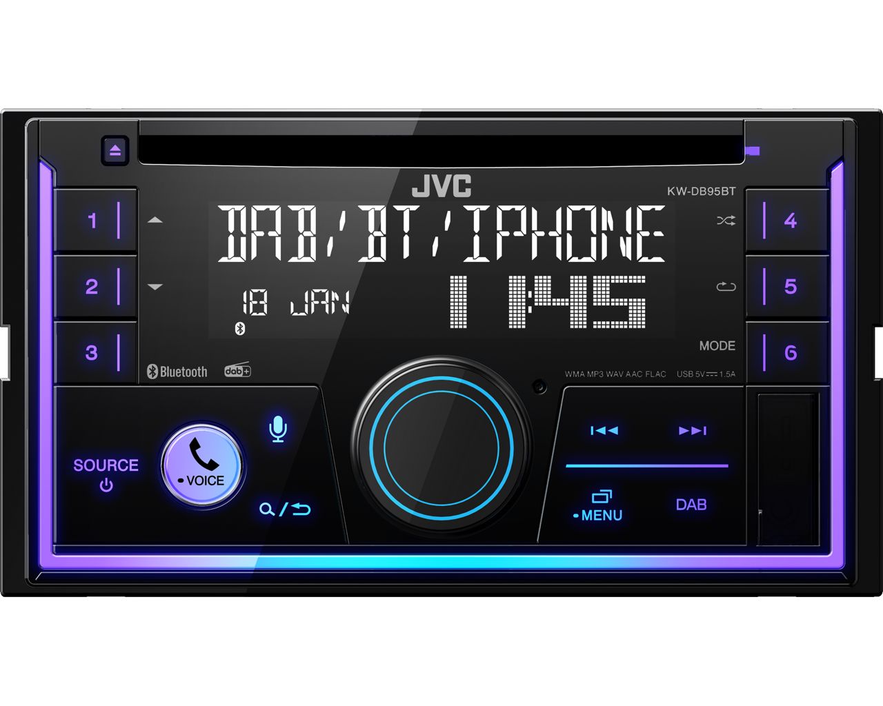 JVC KW-DB95BT AutóHiFi fejegység