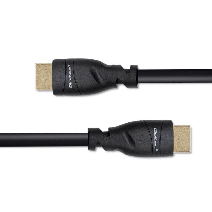 Qoltec HDMI to HDMI v2.1 Ultra High Speed 8K/60Hz Gold Cable 5m Black