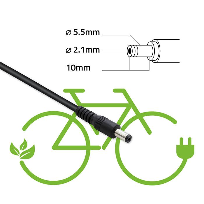 Qoltec Charger for E-bike Electric Scooter Black