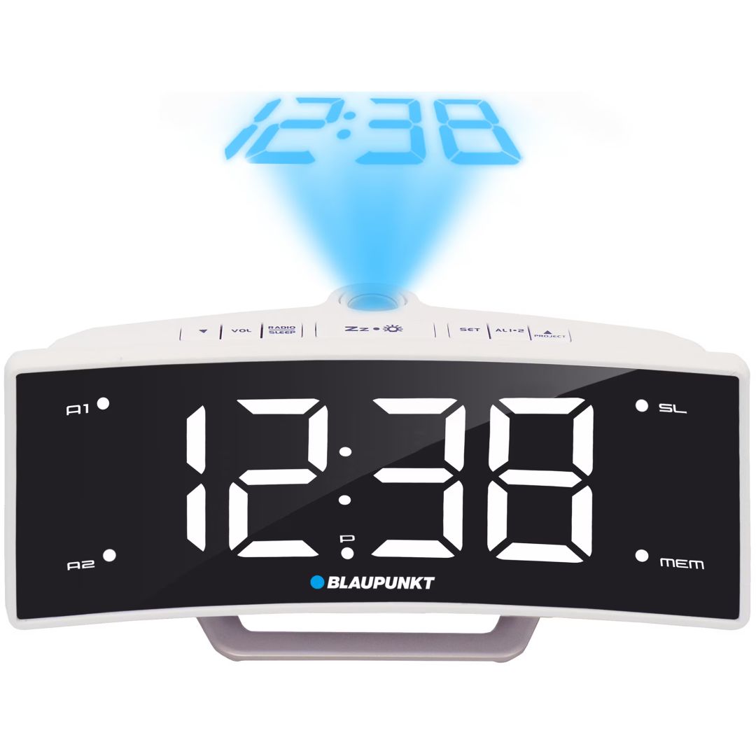 Blaupunkt CRP7WH Radio Clock Black/White