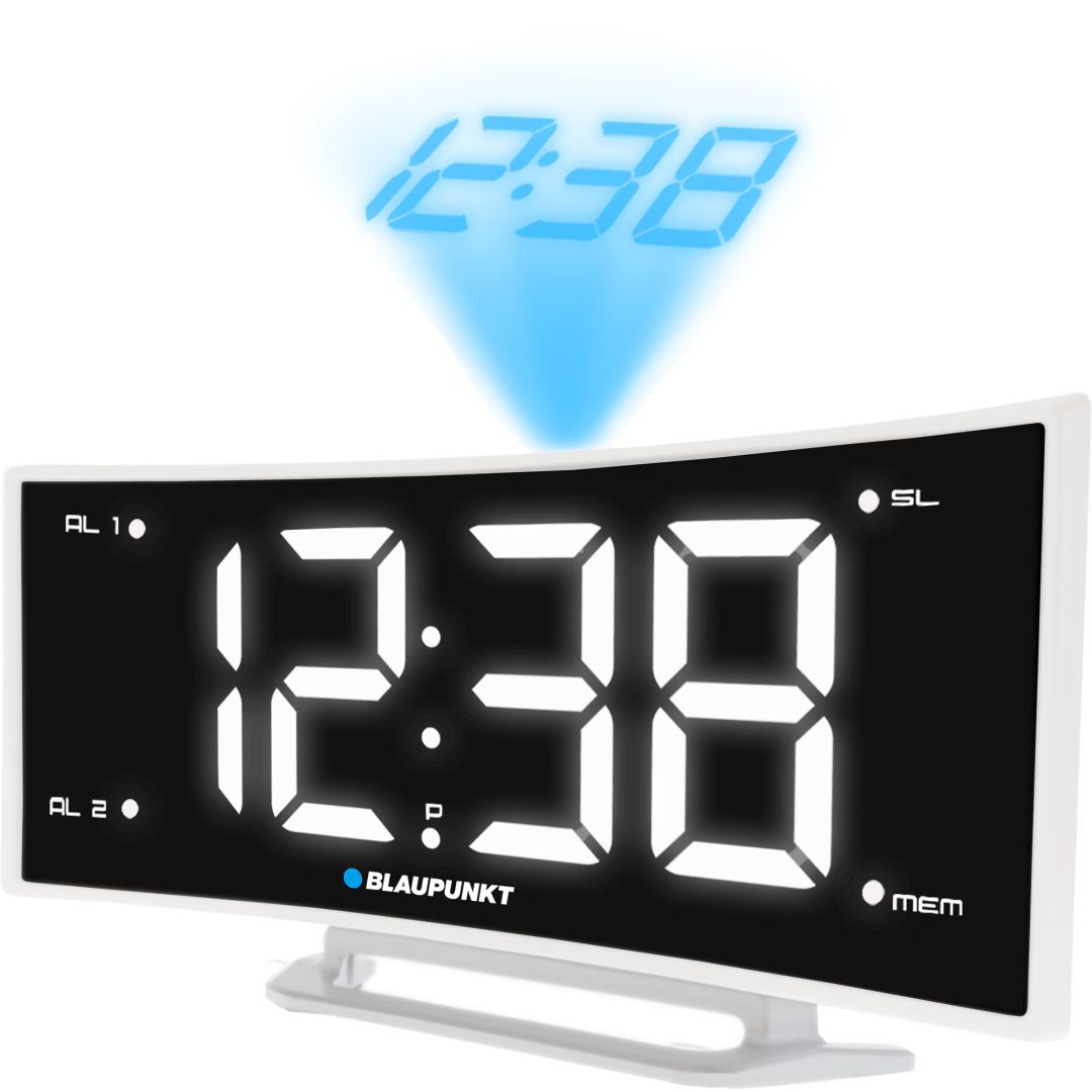 Blaupunkt CRP7WH Radio Clock Black/White