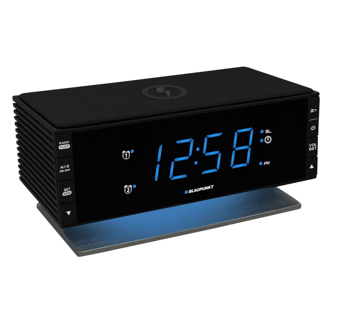 Blaupunkt CR55CHARGE Radio Clock Digital Black