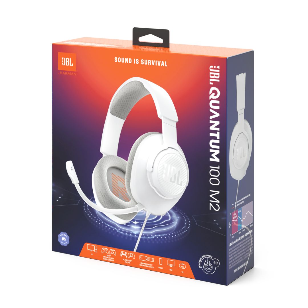 JBL Quantum 100 M2 Gaming Headset White