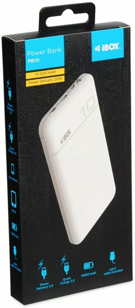 iBox 10000mAh PowerBank White