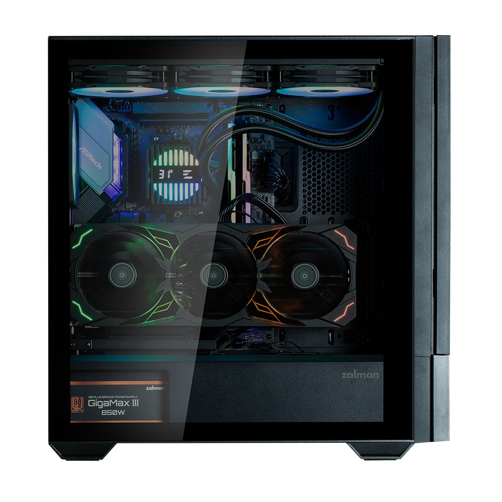 Zalman Z10 DS Tempered Glass Black