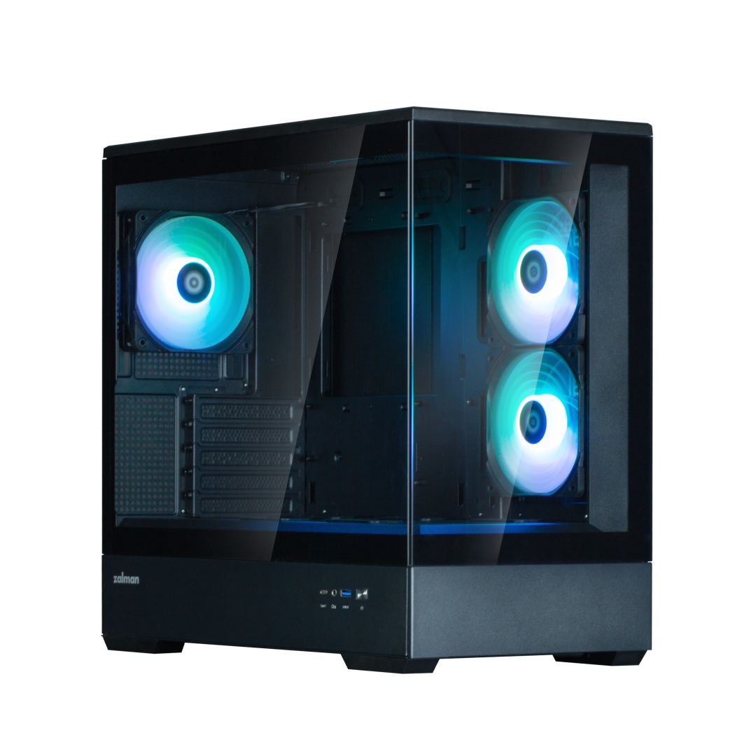 Zalman P30 V2 Tempered Glass Black