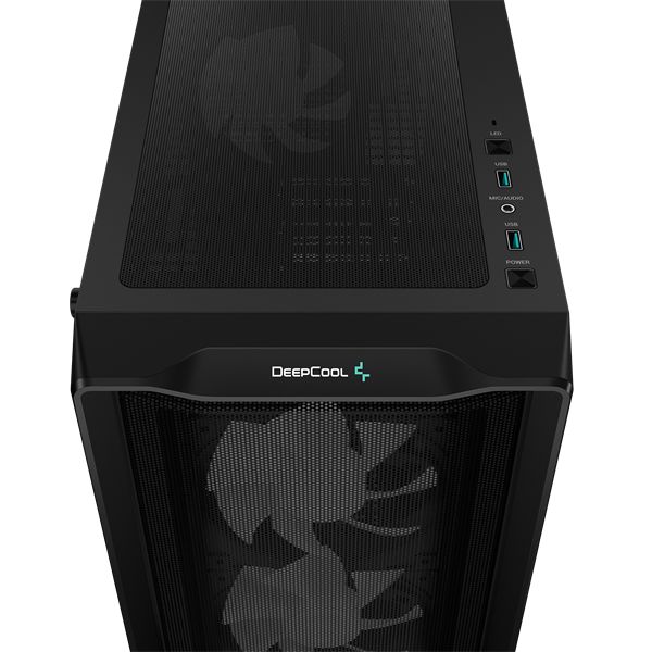 DeepCool CC560 MESH V2 Tempered Glass Black