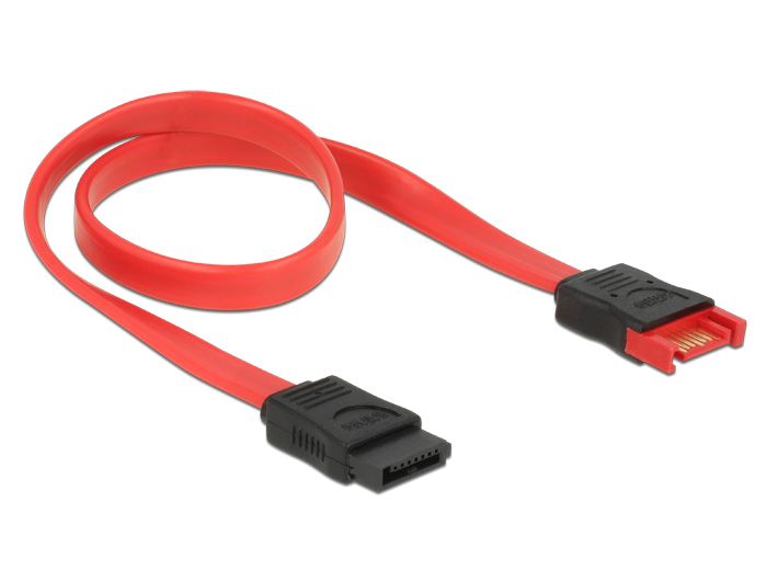 DeLock SATA 6 Gb/s Extension Cable 30cm Red