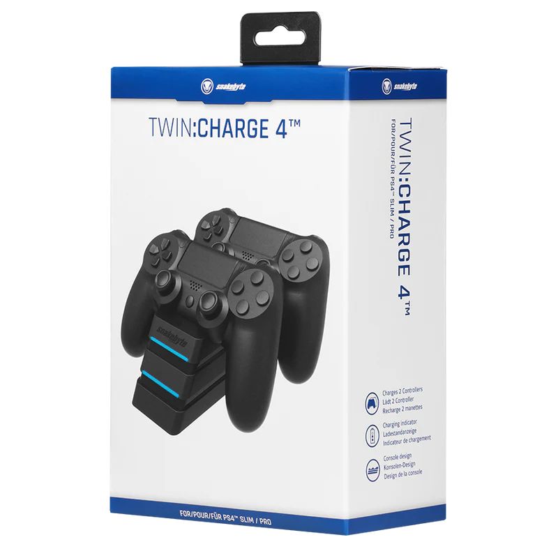 snakebyte Twin:Charge 4 for PS4 Black