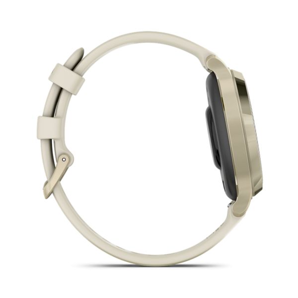 Garmin Lily 2 Active Cream Gold with Cream Silicone Band