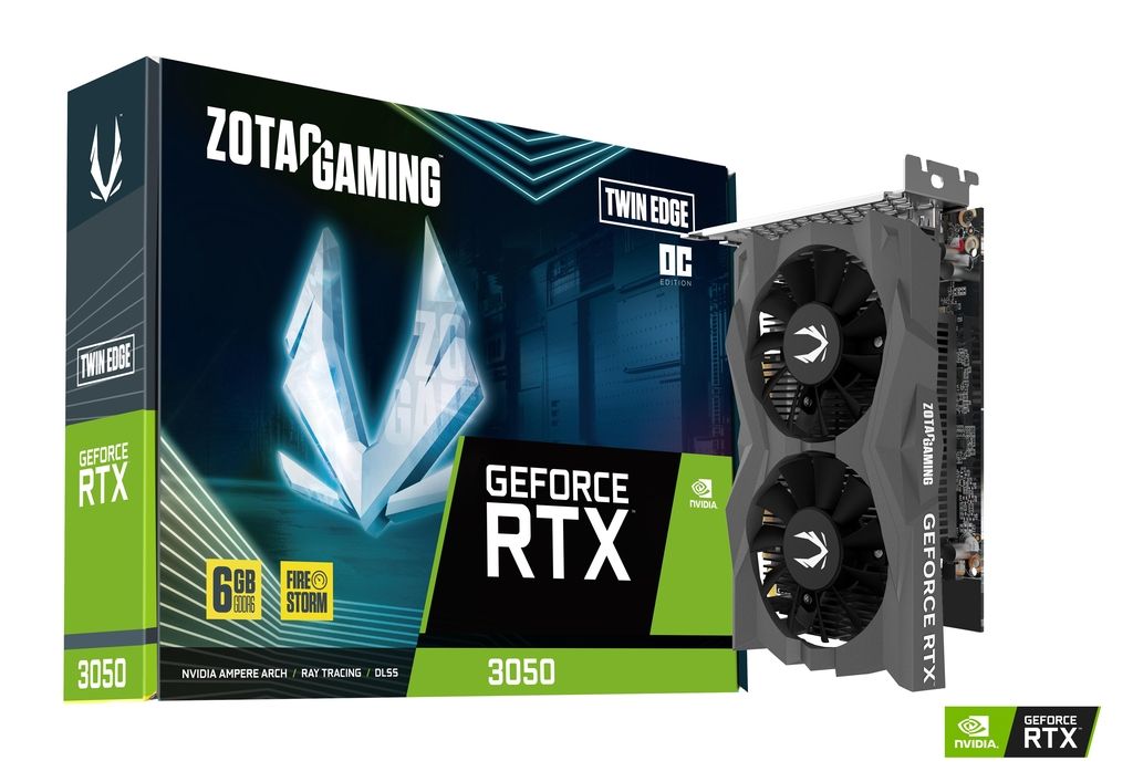 Zotac GeForce RTX3050 6GB  DDR6 Gaming Twin Edge OC