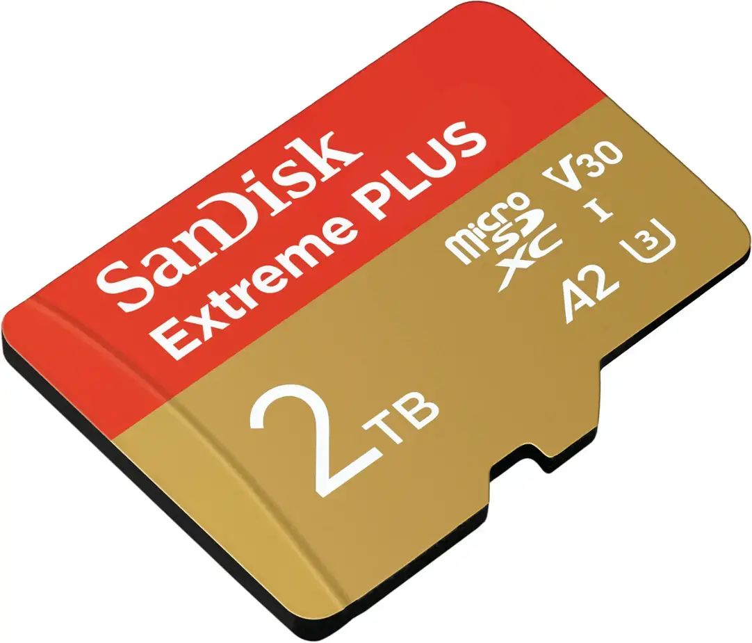 Sandisk 2TB microSDXC Extreme Plus Class 10 U3 A2 C10 V30 + adapterrel