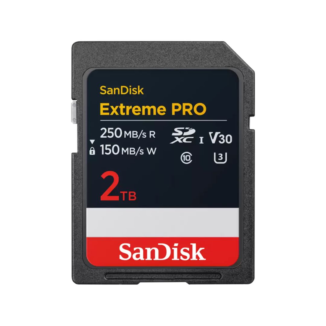 Sandisk 2TB SDXC Class 10 U3 V30 Extreme Pro