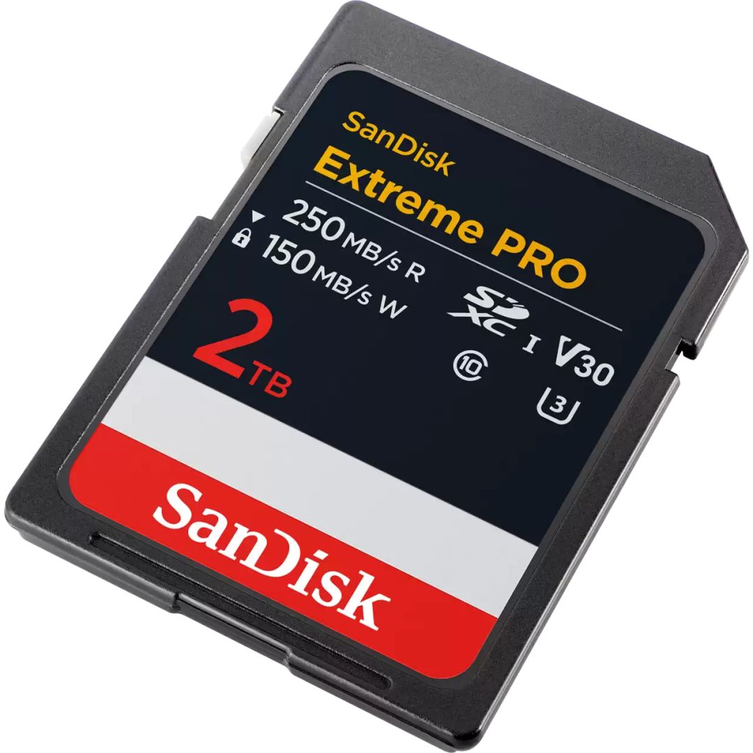 Sandisk 2TB SDXC Class 10 U3 V30 Extreme Pro