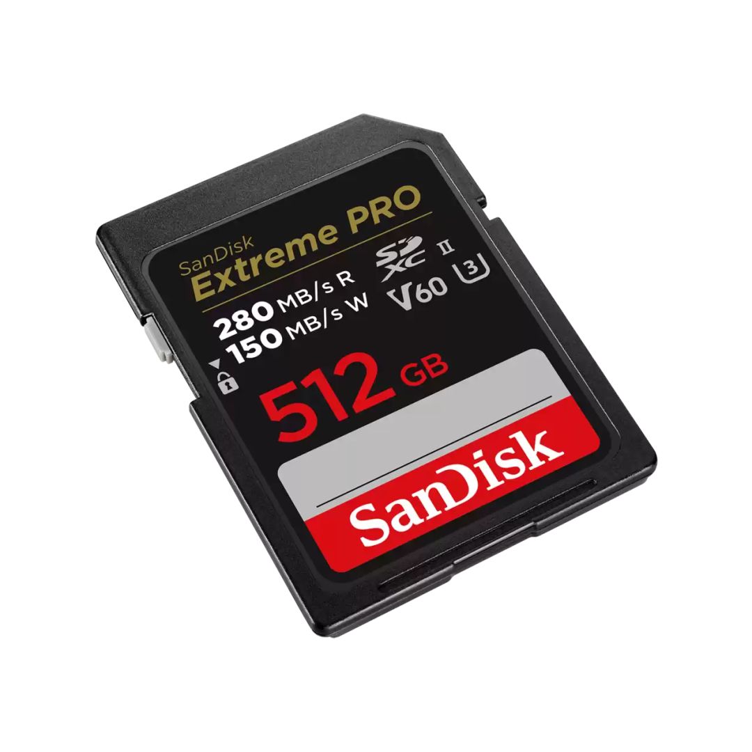 Sandisk 512GB SDXC Extreme Pro Class 10 UHS-II V60