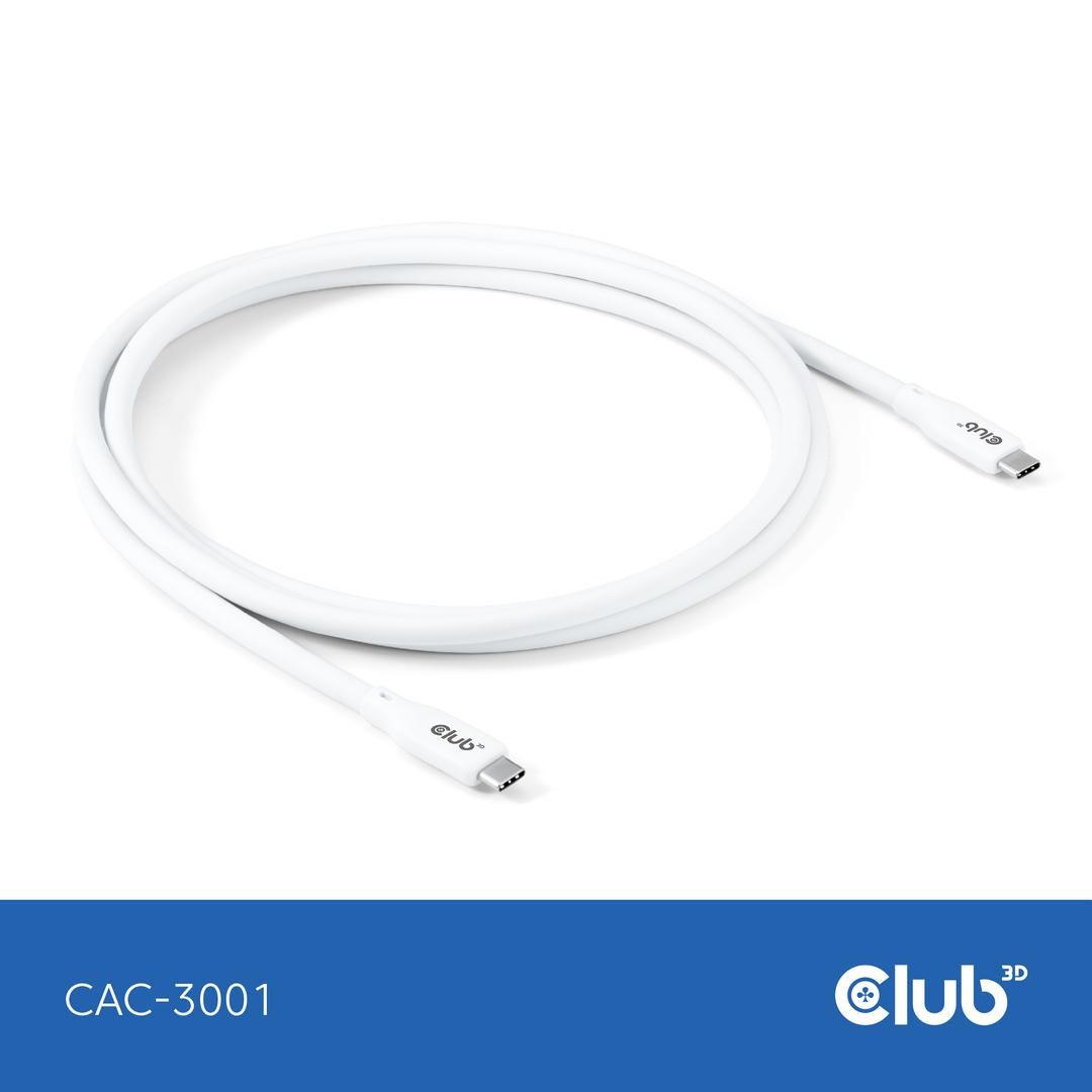 Club3D USB-C 4.0 Cable 2m White