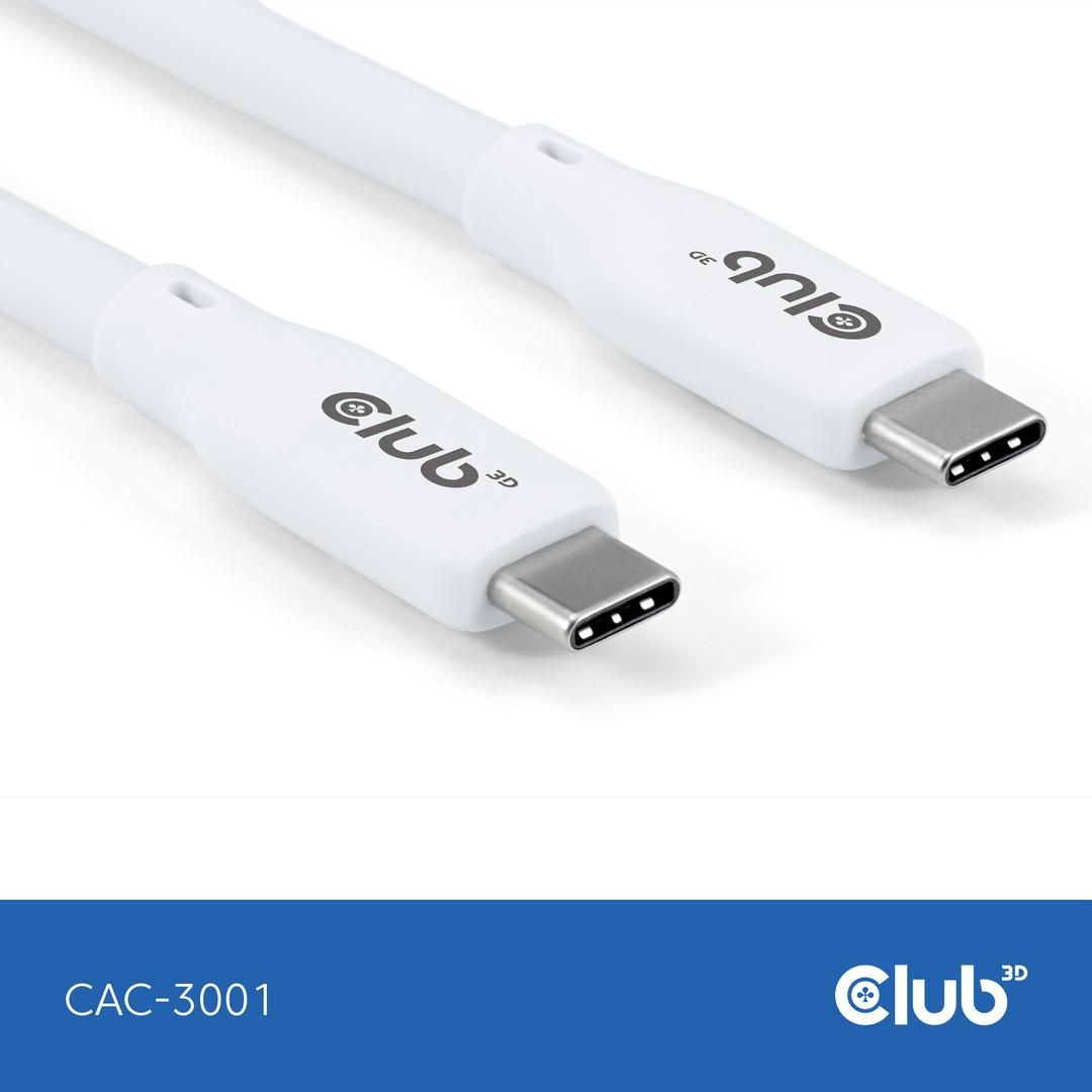 Club3D USB-C 4.0 Cable 2m White