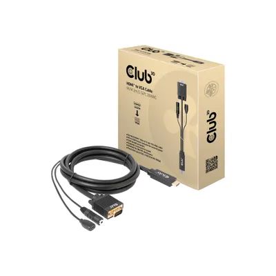 Club3D HDMI to VGA Cable 2m Black