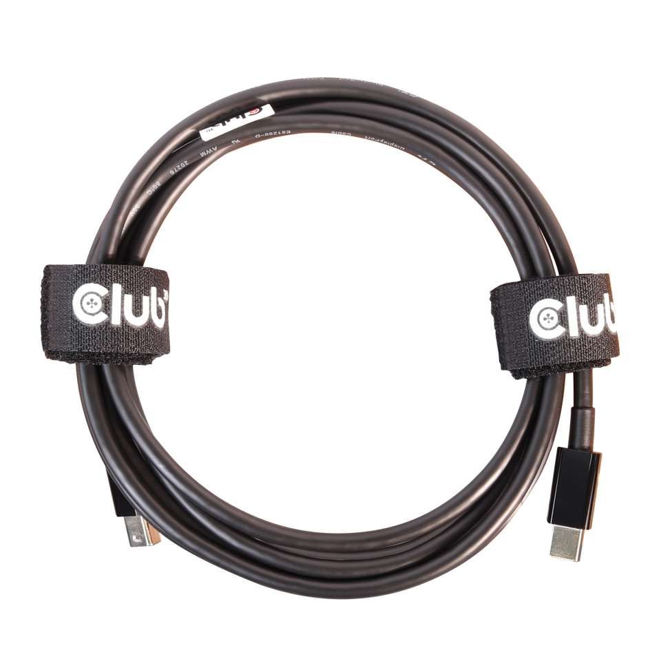 Club3D Mini DisplayPort 1.4 HBR3 Cable 2m Black