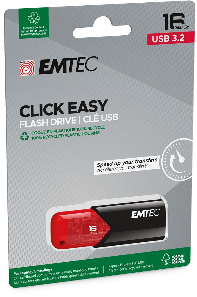 Emtec 16GB B110 USB3.2 Black/Red