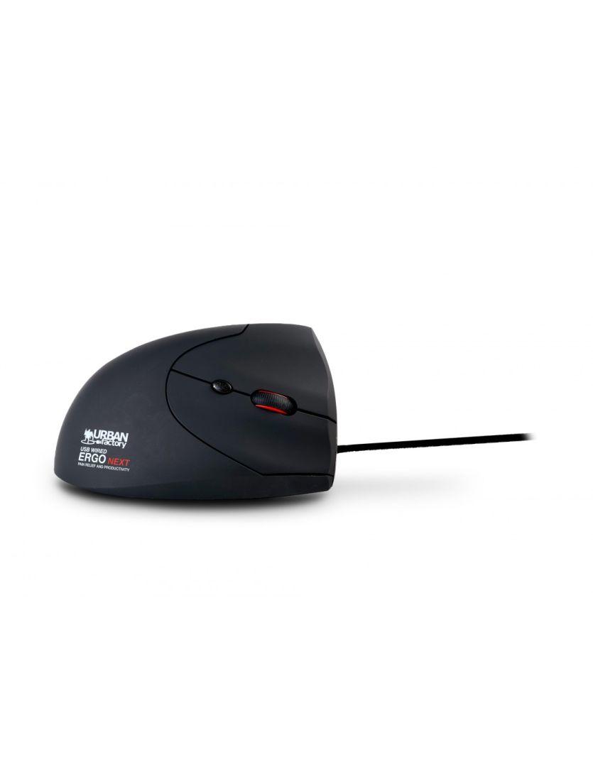 URBAN factory Ergo Next Ergonomic Vertical Wireless mouse Black