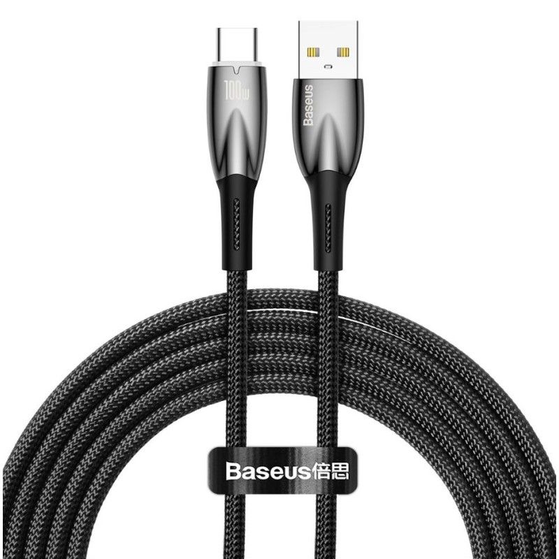 Baseus Glimmer USB-A - USB-C Cable 2m Black